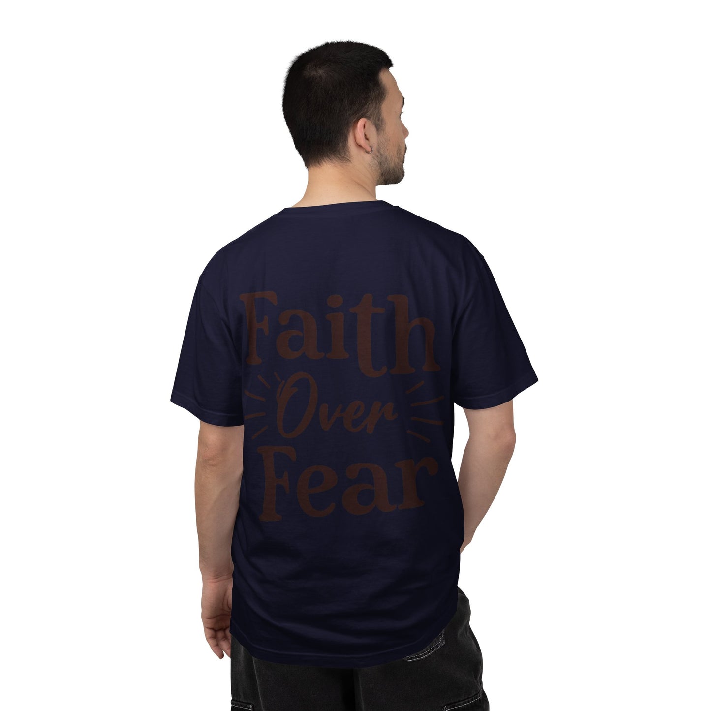 Faith Over Fear T‑Shirt — Covered Chest Graphic Christian Tee