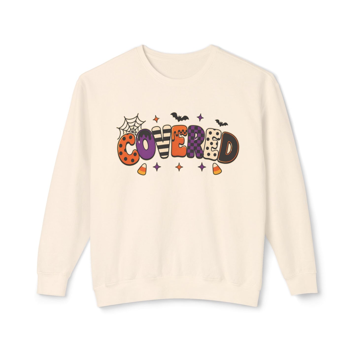Halloween 'Covered' Graphic Sweatshirt – Cute Spooky Crewneck