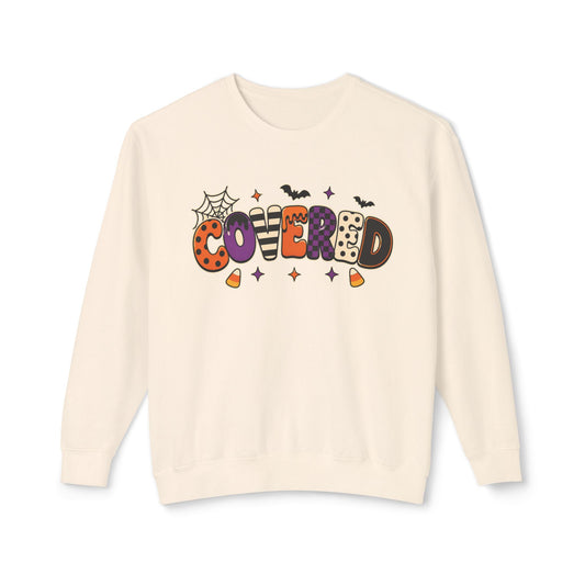 Halloween 'Covered' Graphic Sweatshirt – Cute Spooky Crewneck