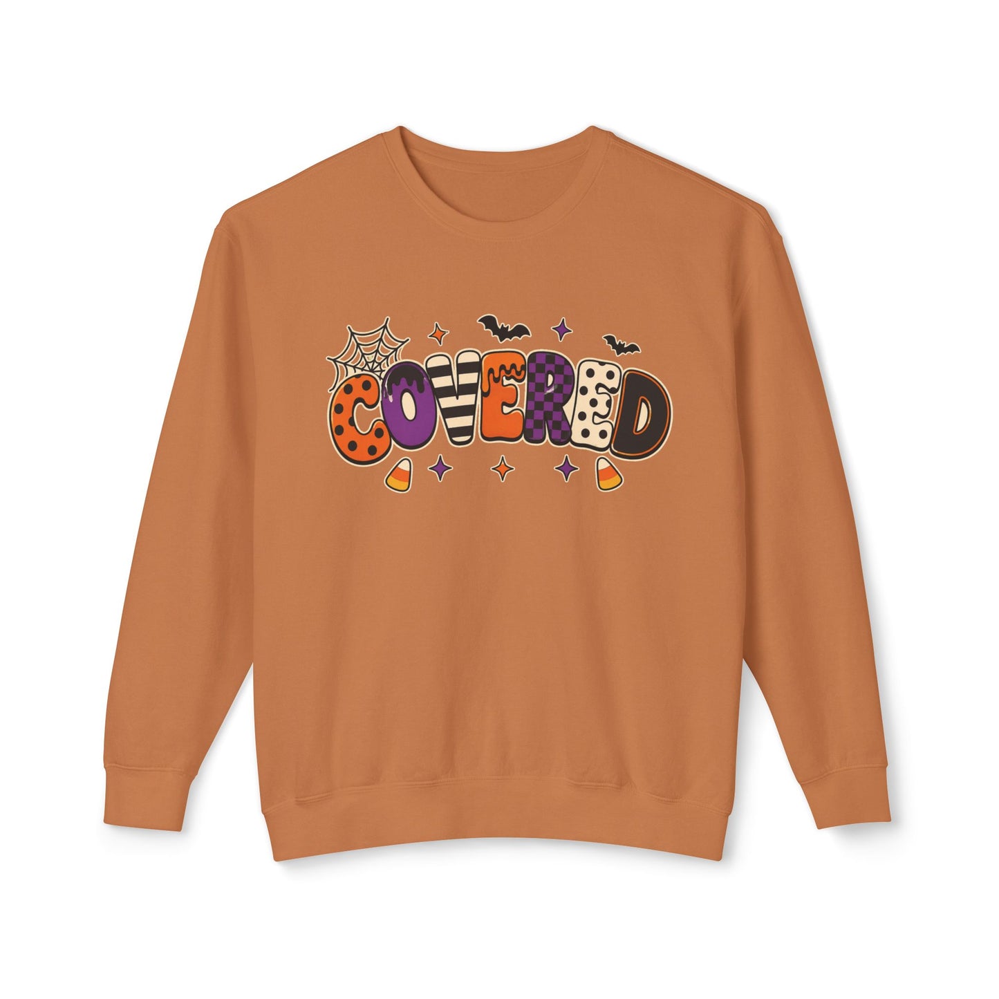 Halloween 'Covered' Graphic Sweatshirt – Cute Spooky Crewneck