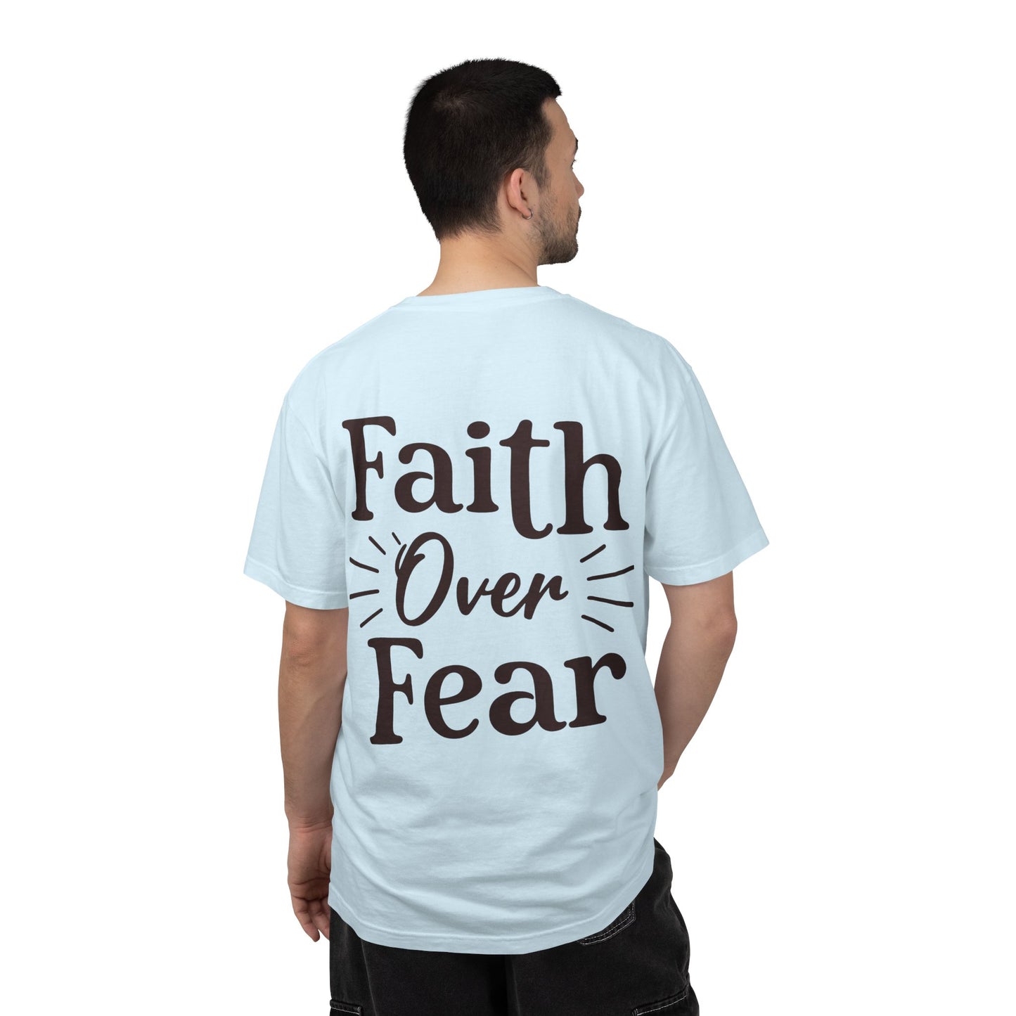 Faith Over Fear T‑Shirt — Covered Chest Graphic Christian Tee