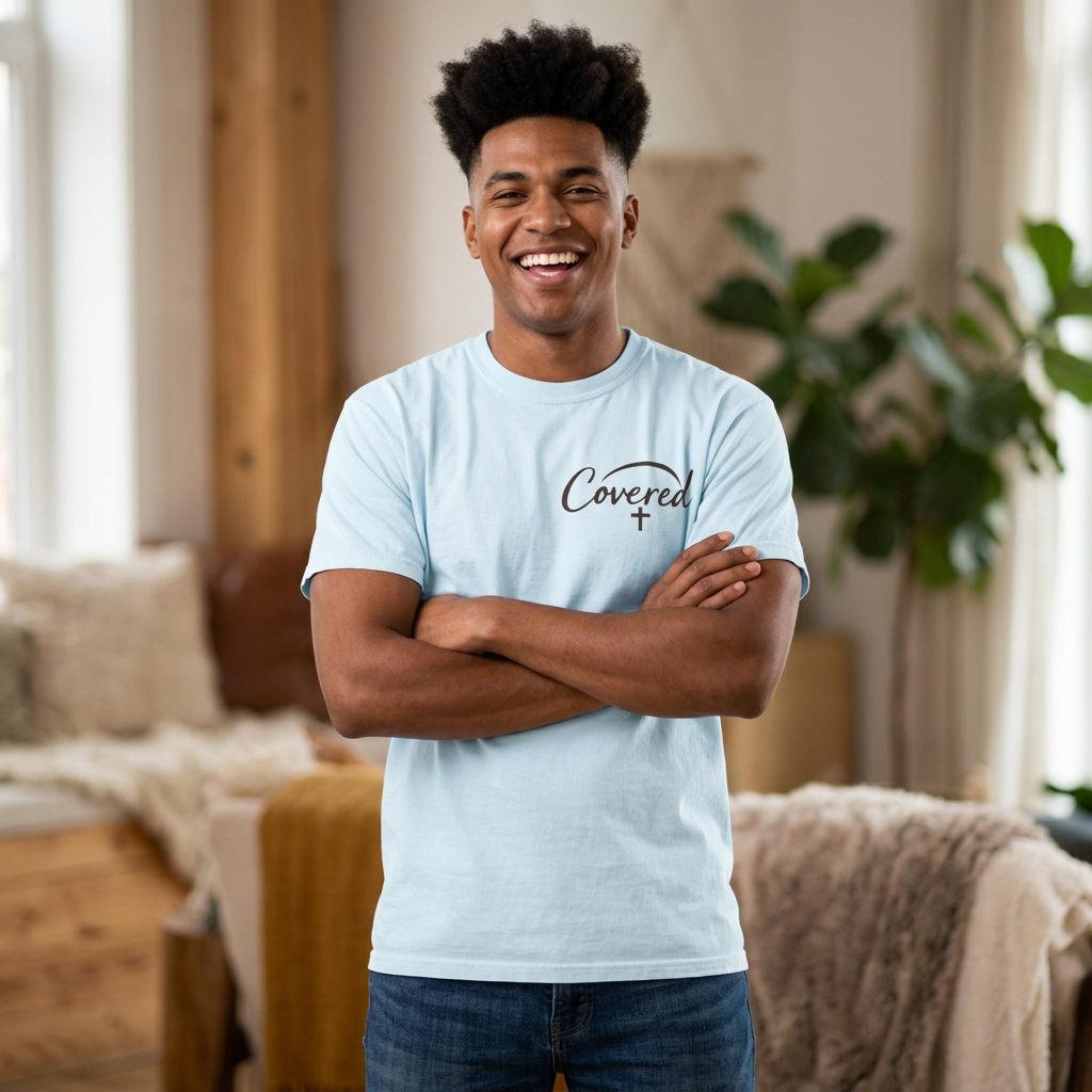 Faith Over Fear T‑Shirt — Covered Chest Graphic Christian Tee