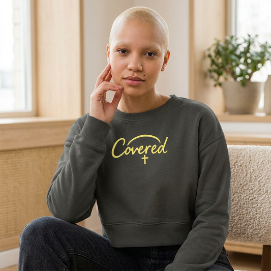 Women's Garment-Dyed Mid-Length Crewneck Sweatshirt