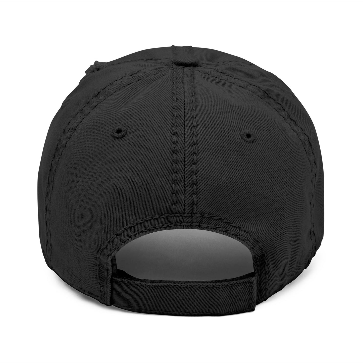 Covered Embroidered Distressed Dad Hat