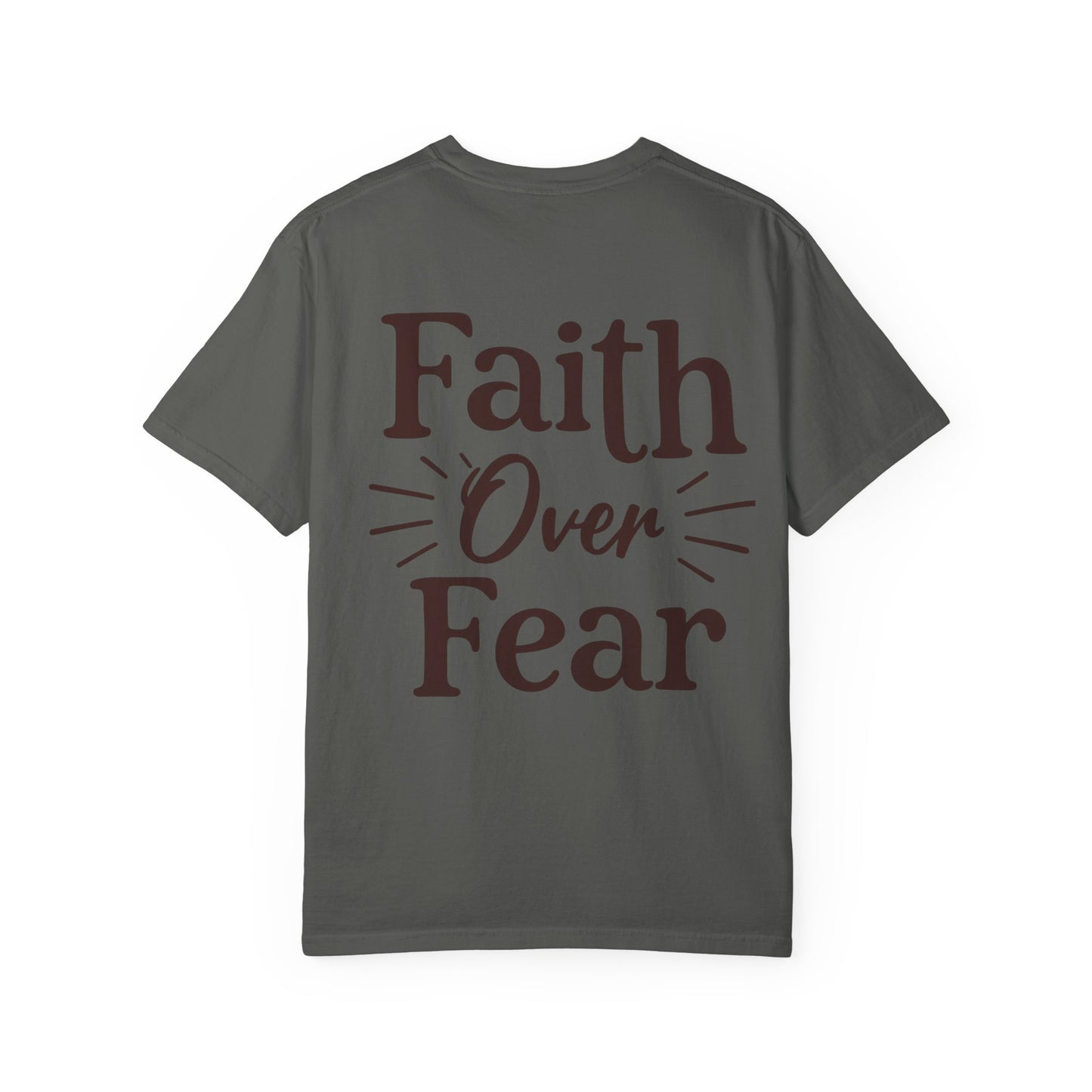 Faith Over Fear T‑Shirt — Covered Chest Graphic Christian Tee