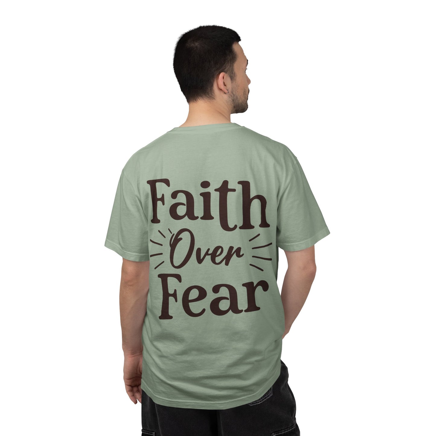 Faith Over Fear T‑Shirt — Covered Chest Graphic Christian Tee